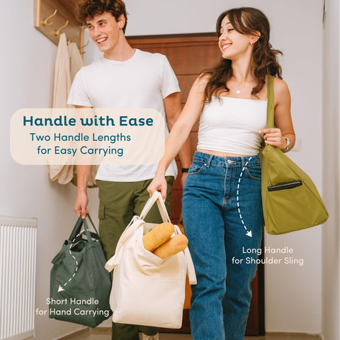 Nook Theory 3-Pack comfortable handles for easy carrying.