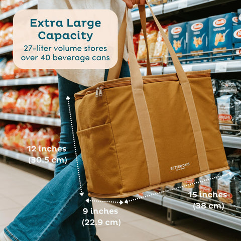 Nook Theory bag features side pockets for easy access to essentials.