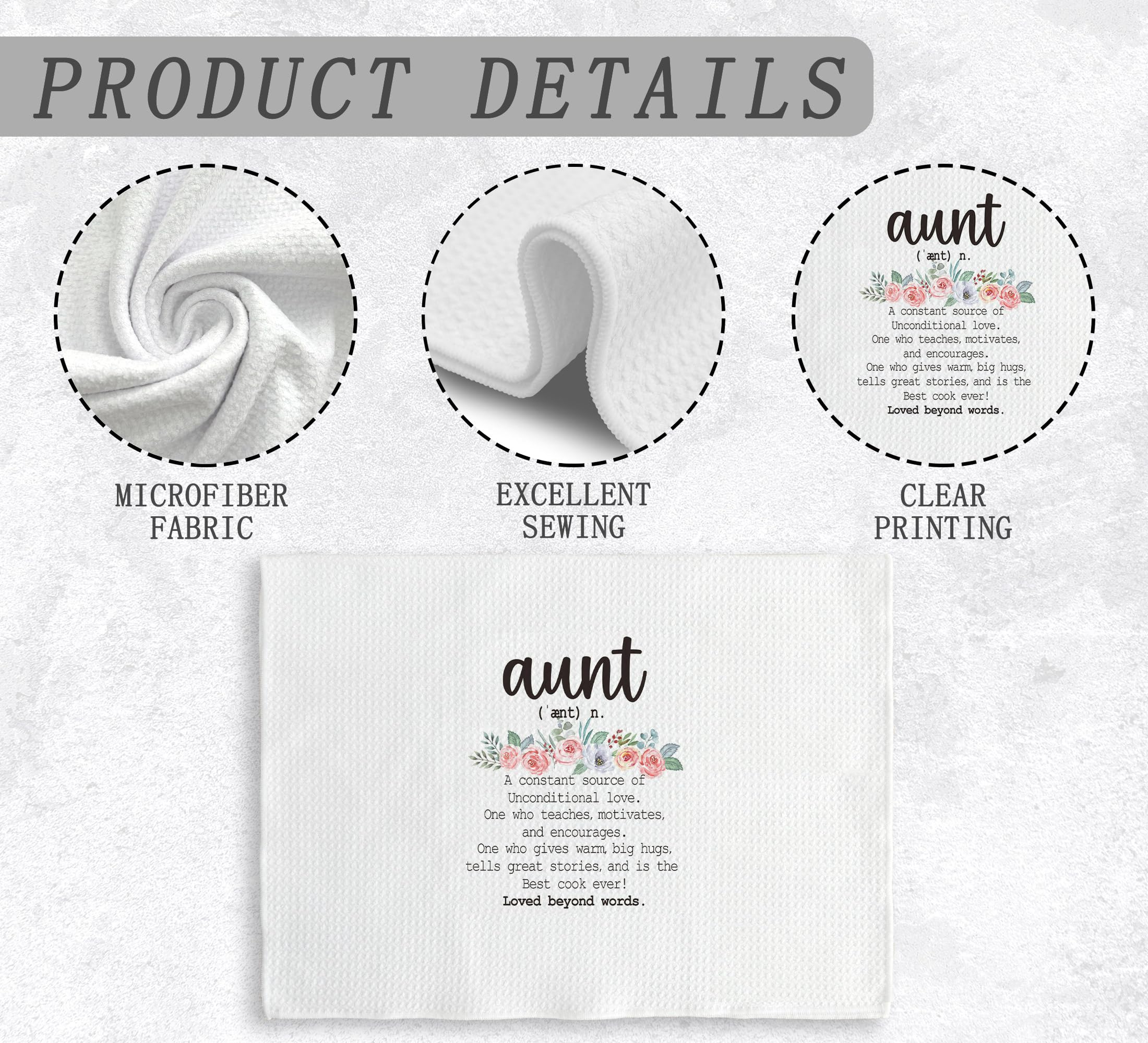 NOQL gift-ready packaging showcases Aunt Gifts towels for gifting occasions.