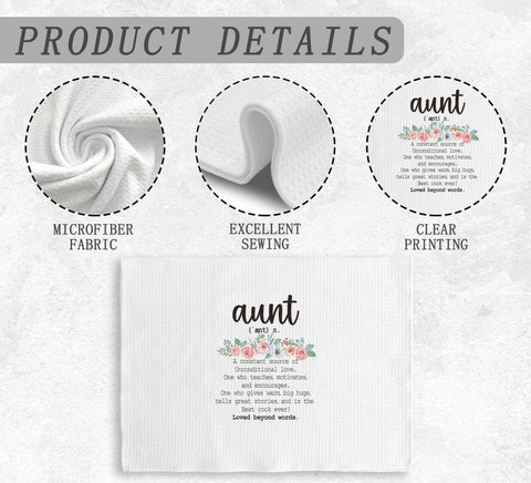 NOQL gift-ready packaging showcases Aunt Gifts towels for gifting occasions.
