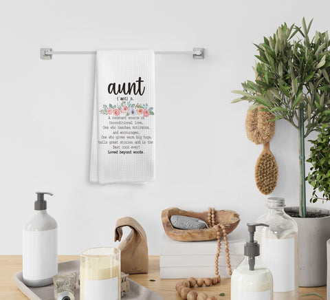 NOQL Aunt Gifts towel decor display adds cozy charm to any room.
