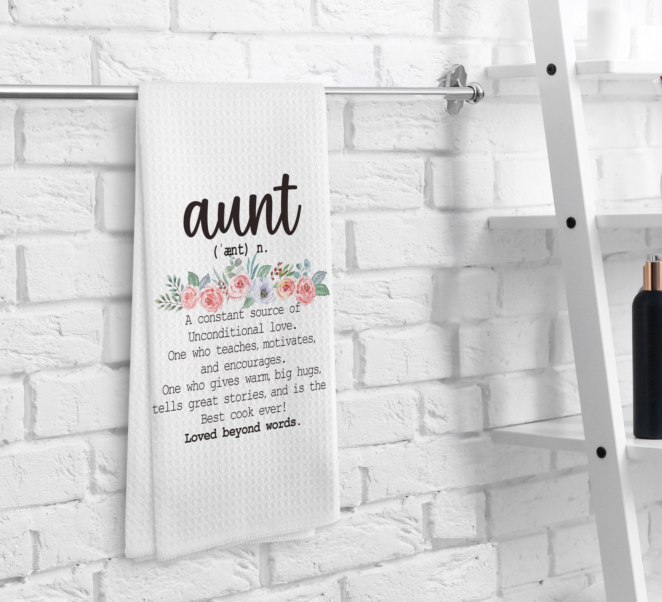 NOQL Aunt Gifts towels in use in kitchen, versatile for spills and cleaning.