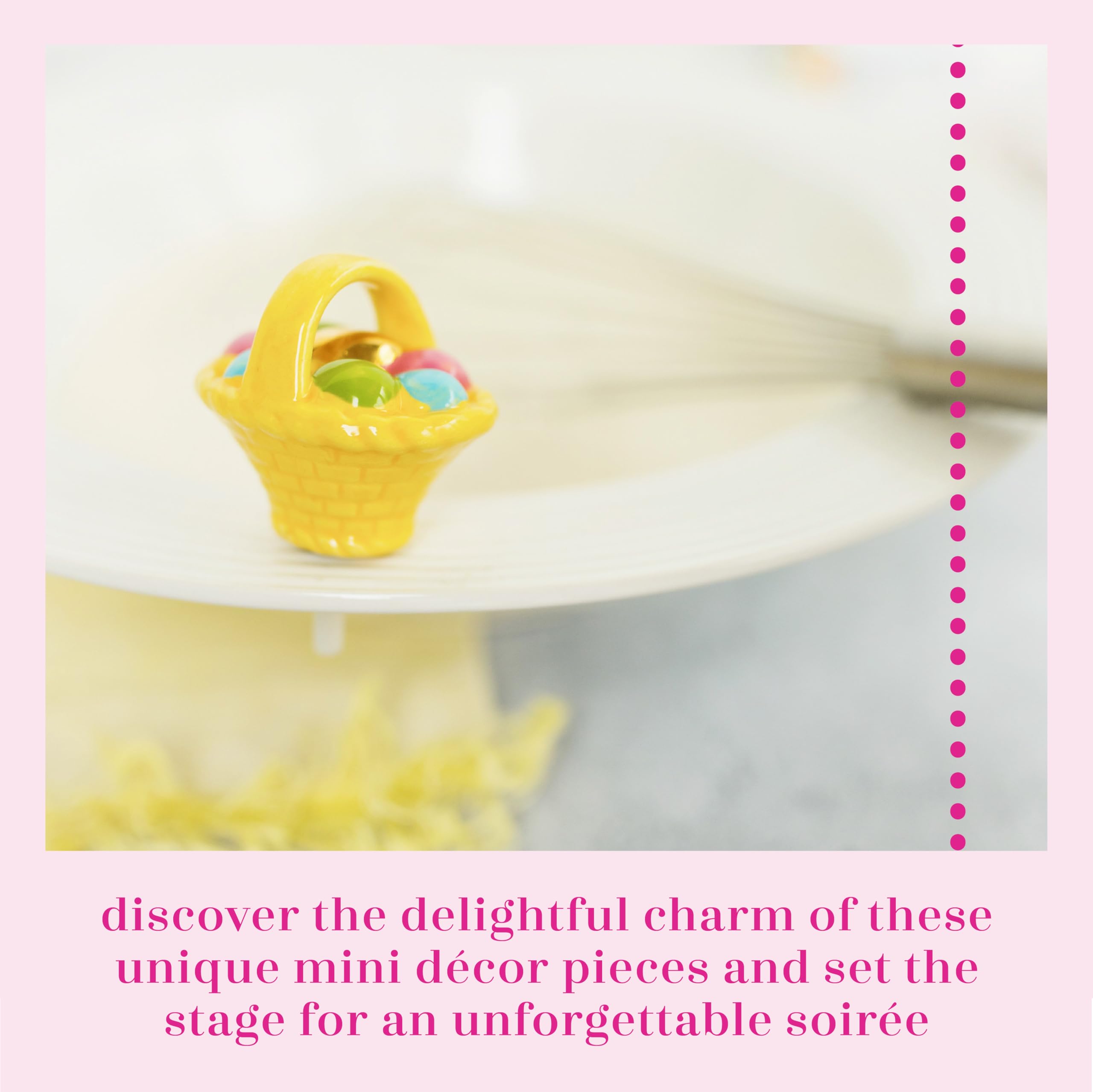 Nora Fleming interchangeable base—holds the mini for event-specific tabletop accents.
