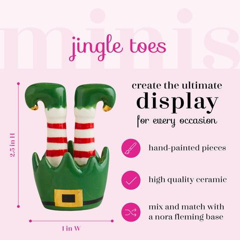 Nora Fleming winter minis ceramic base piece adds stability and charm to holiday centerpieces.