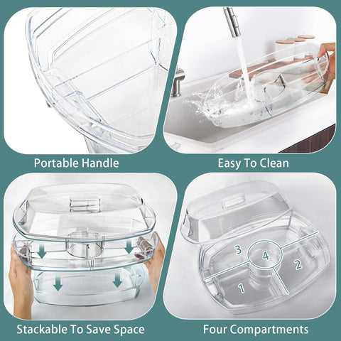 Norar dip holder ensures dressings stay separate and accessible