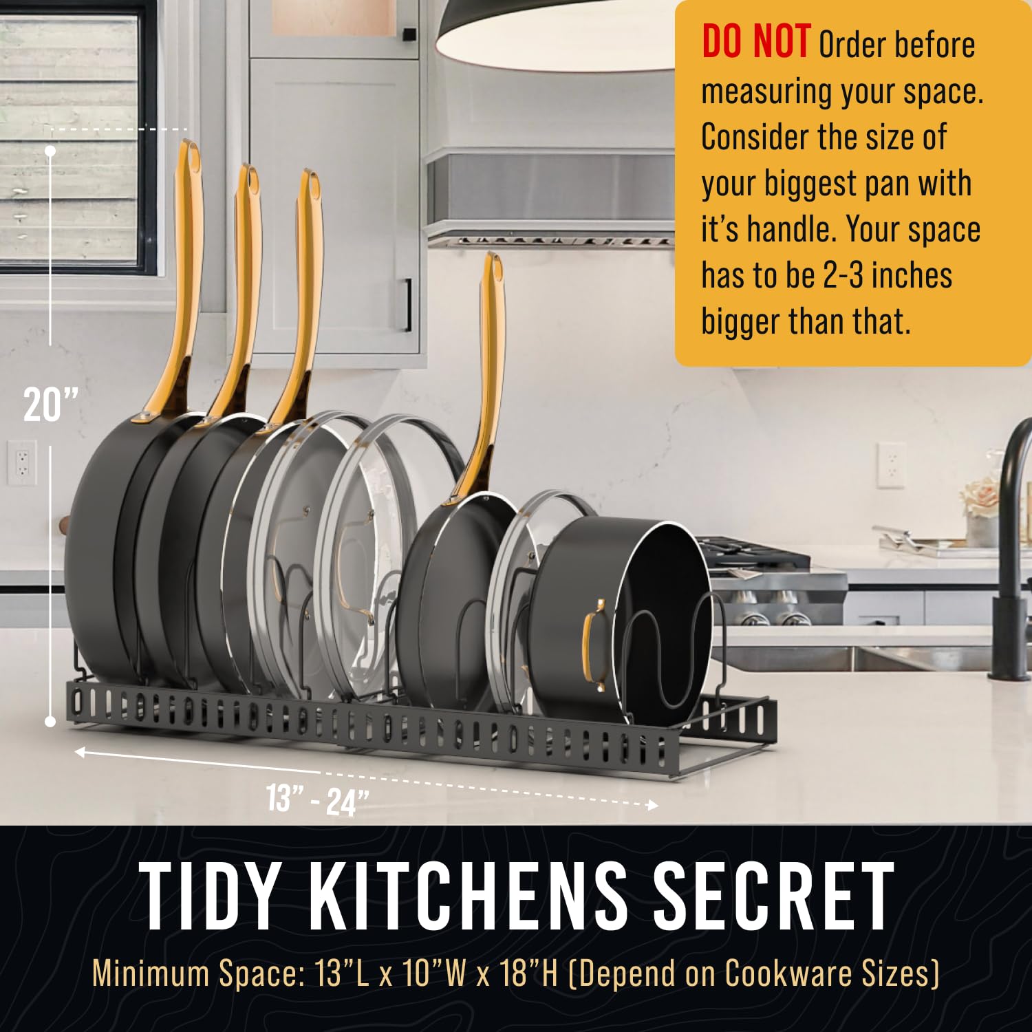 Norcalway cabinet storage frees counter space by tucking bulky items away.