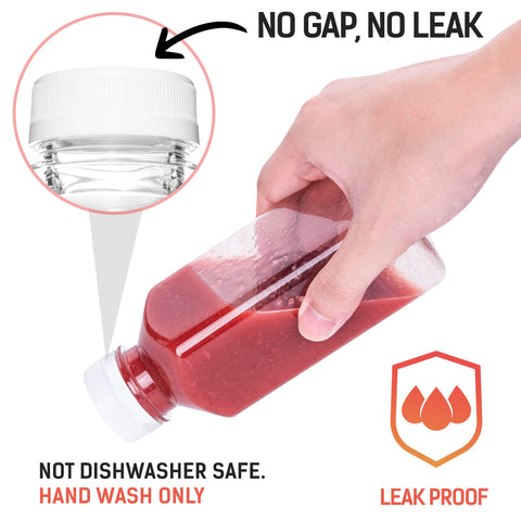 Norcalway clear plastic bottle showcases contents while remaining durable