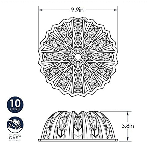 Bundt pan stored in kitchen cabinet ready for use
