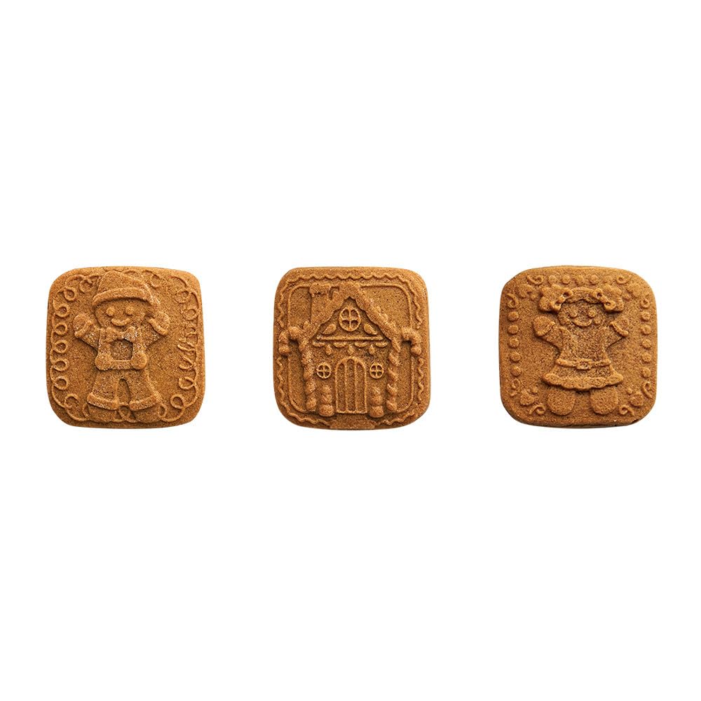 Nordic Ware dough press stamp aids clean 3D impressions.