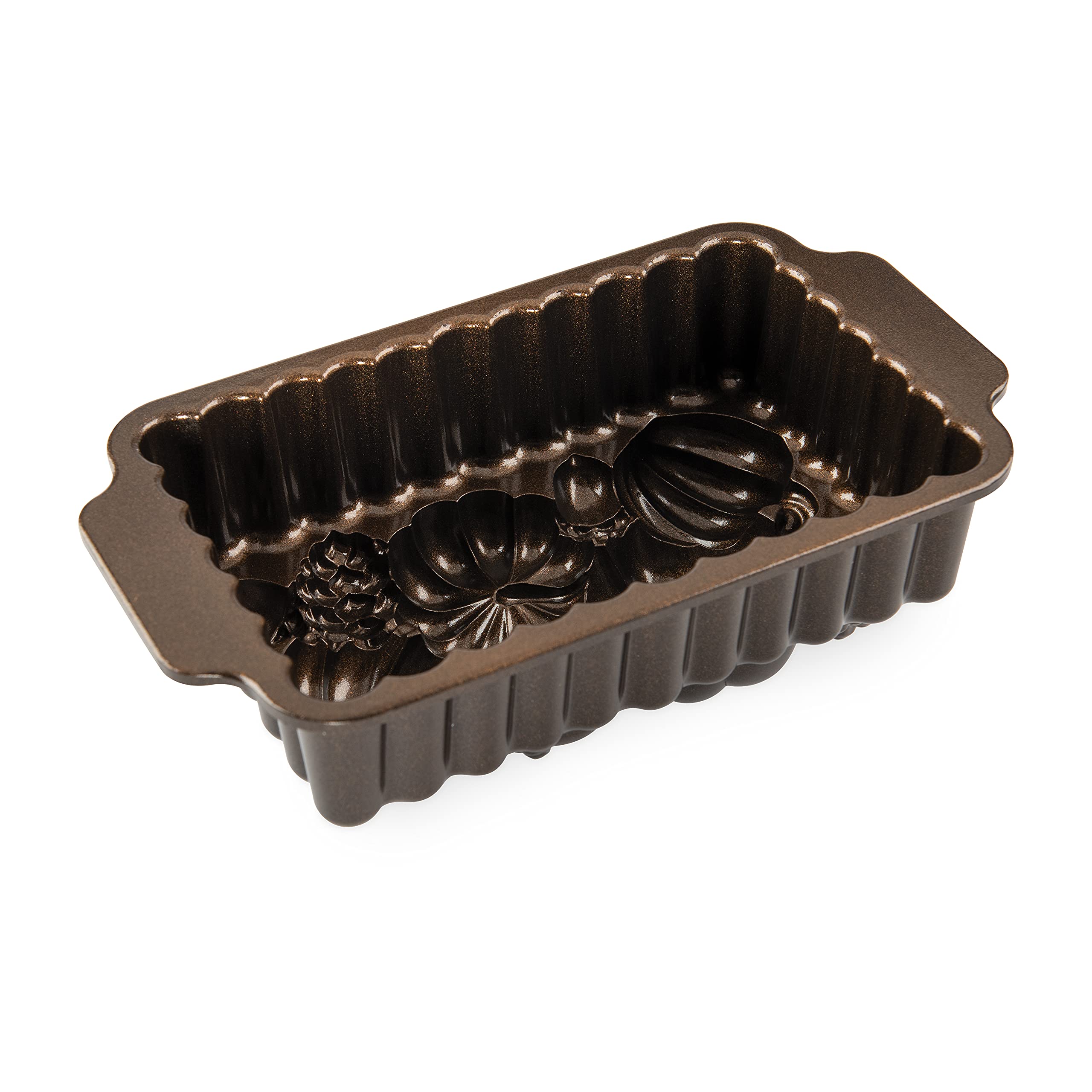 Exterior dimensions help plan oven fit and storage for Nordic Ware pan