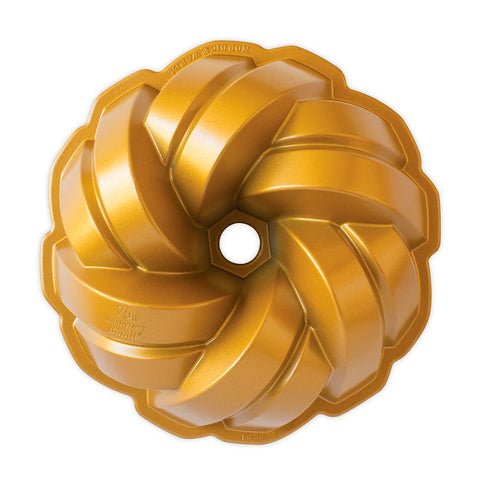 Nordic Ware heritage Bundt pan with detailed design for centerpiece cakes.