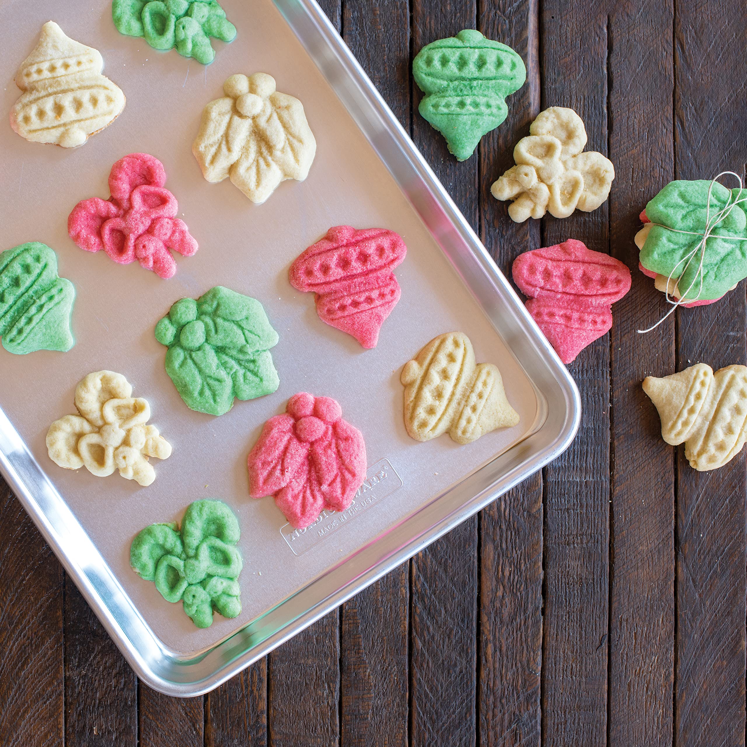 Nordic Ware Holiday Cookie Stamps pine tree design for seasonal cookies