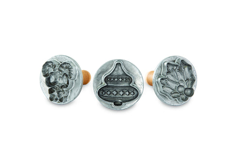 Nordic Ware Holiday Cookie Stamps snowflake motif for festive cookies