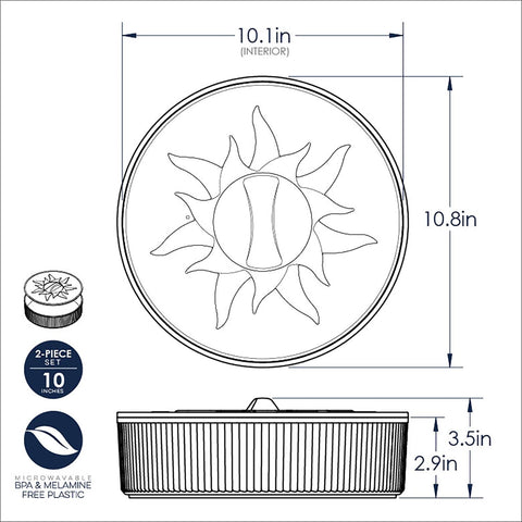 Nordic Ware in-microwave-use shows quick tortilla heating