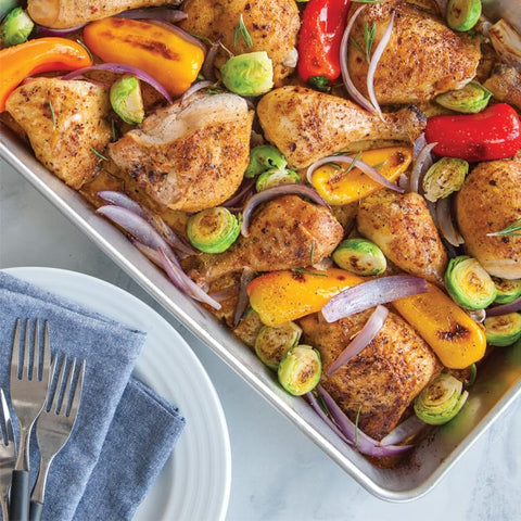 Nordic Ware natural aluminum pan offers reliable heat and easy release.