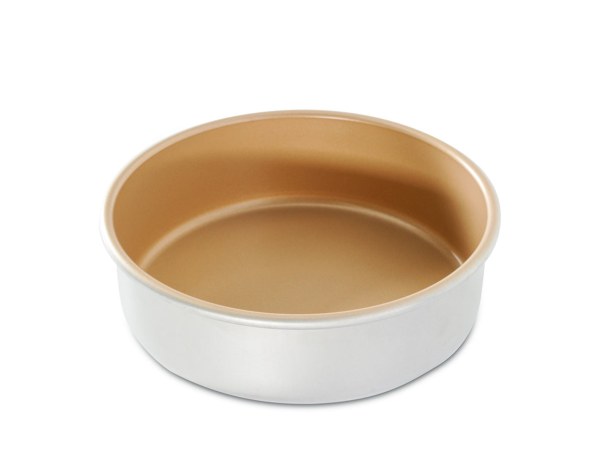 Nordic Ware Naturals nonstick cake pan 8-inch, top view, easy release for baking