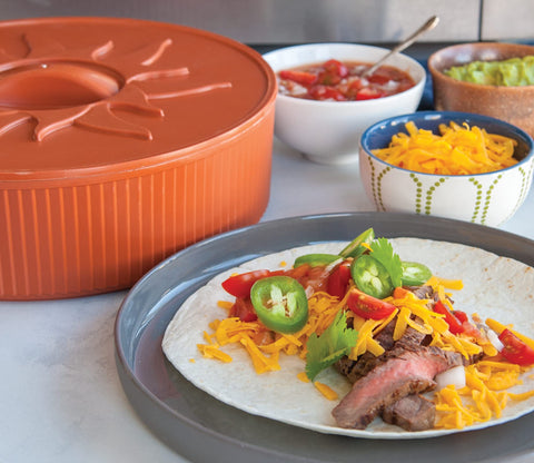 Nordic Ware pancake-warmer warming fluffy pancakes