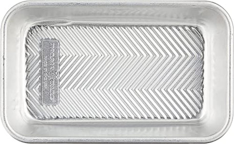 Nordic Ware Prism Loaf Pan easy release thanks to prism grid design.
