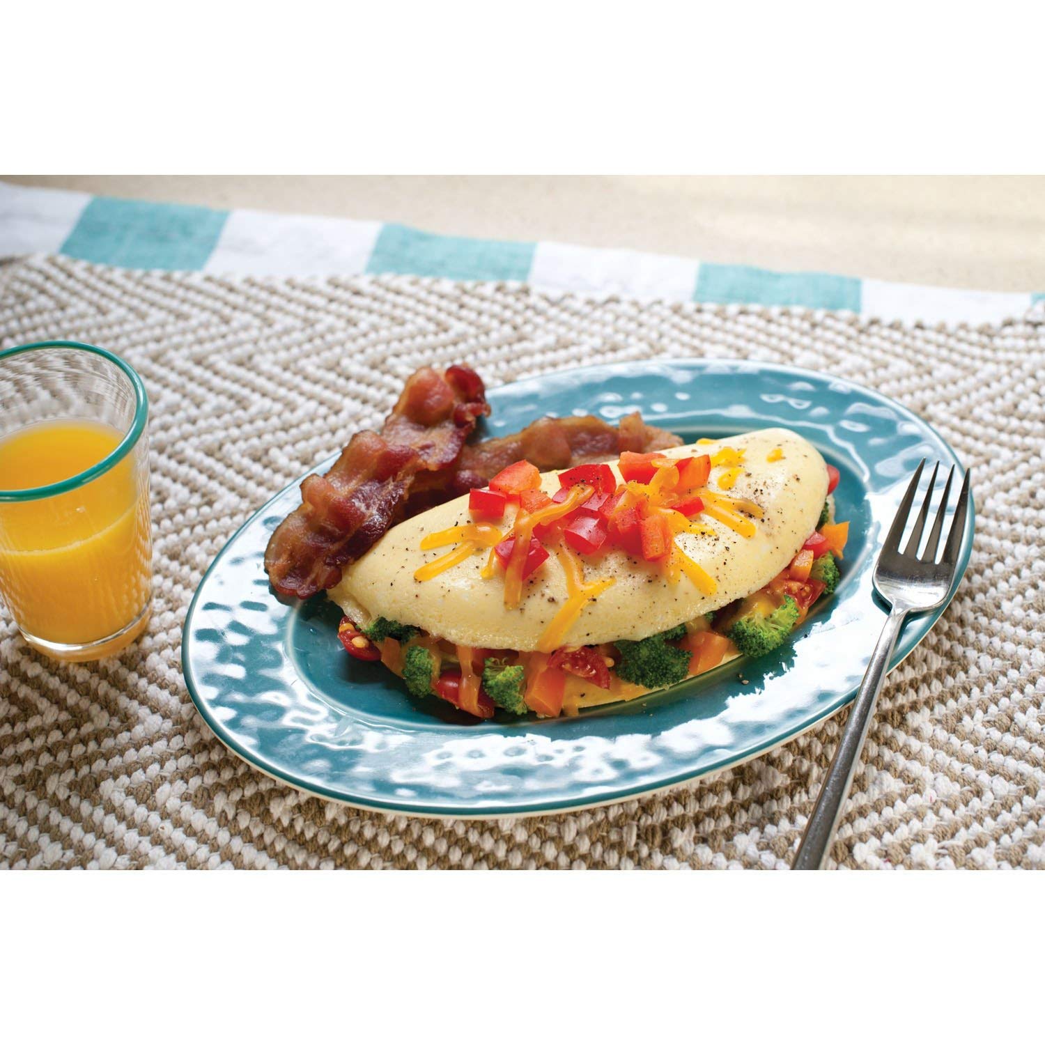 Nordic Ware hand-wash recommended note supports easy cleanup after meals.