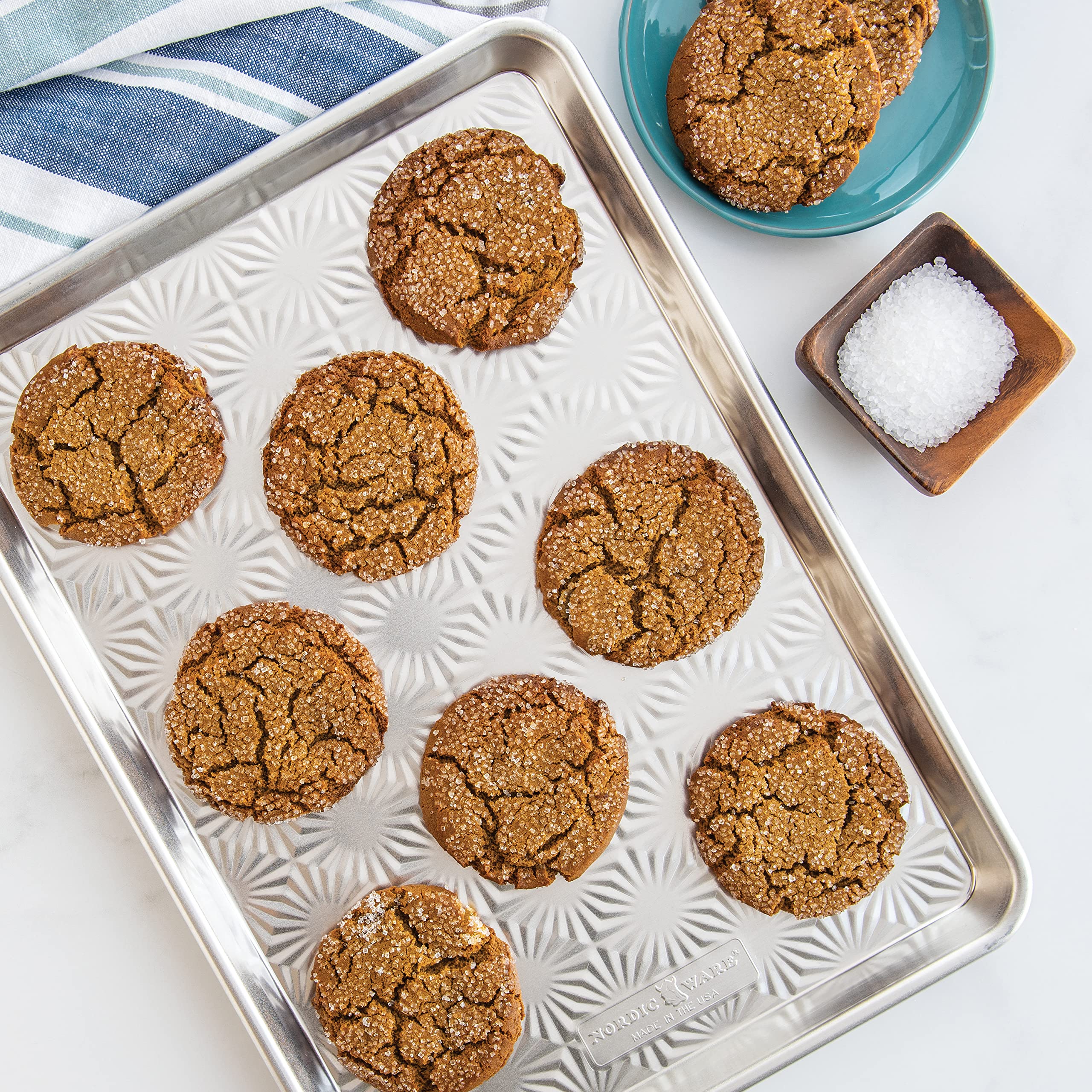 Nordic Ware USA-made bakeware signals durable, long-term kitchen performance.