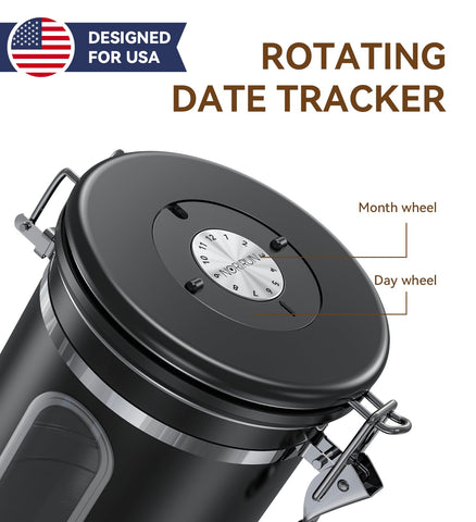 NORIRUN stainless steel canister lid provides airtight protection against moisture