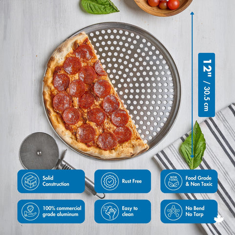 Norjac heavy-duty aluminum ensures quick heat distribution for consistent results.