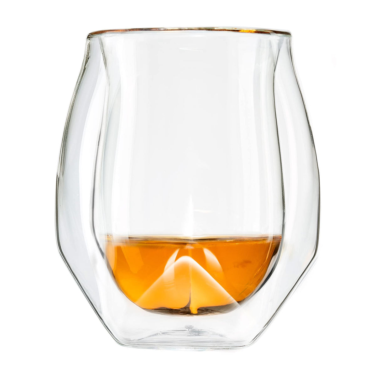NORLAN Whisky Glass shows double-walled clarity for cooler, condensation-free sipping