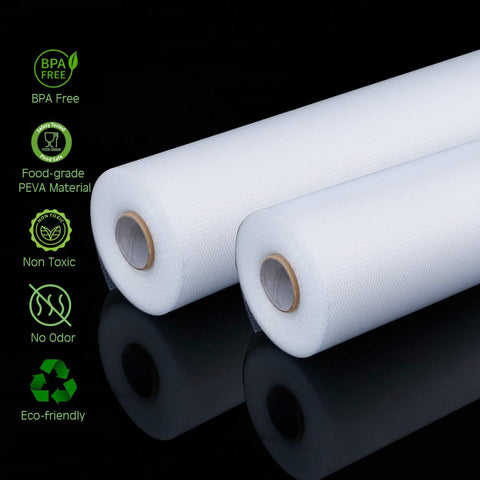 Normal BPA-free PEVA material provides a safe, non-porous prep surface.