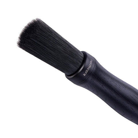 Normcore Barista Brush with walnut handle for comfortable grip