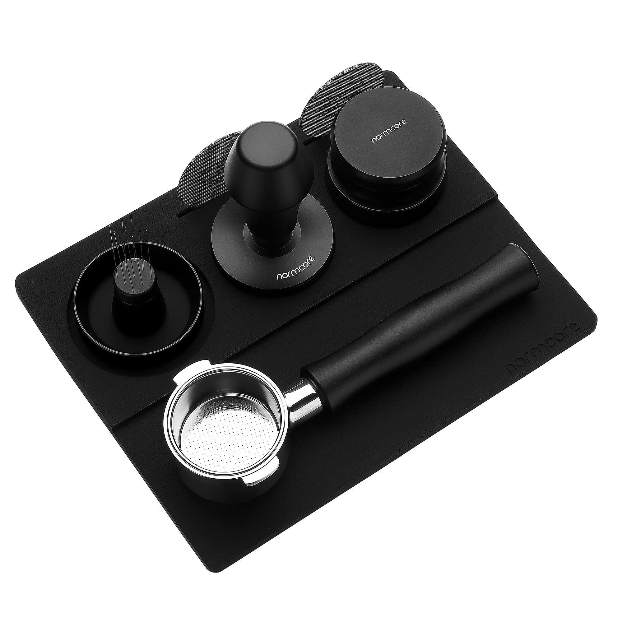 Normcore dishwasher-safe tamping mat ready for easy cleaning after use.