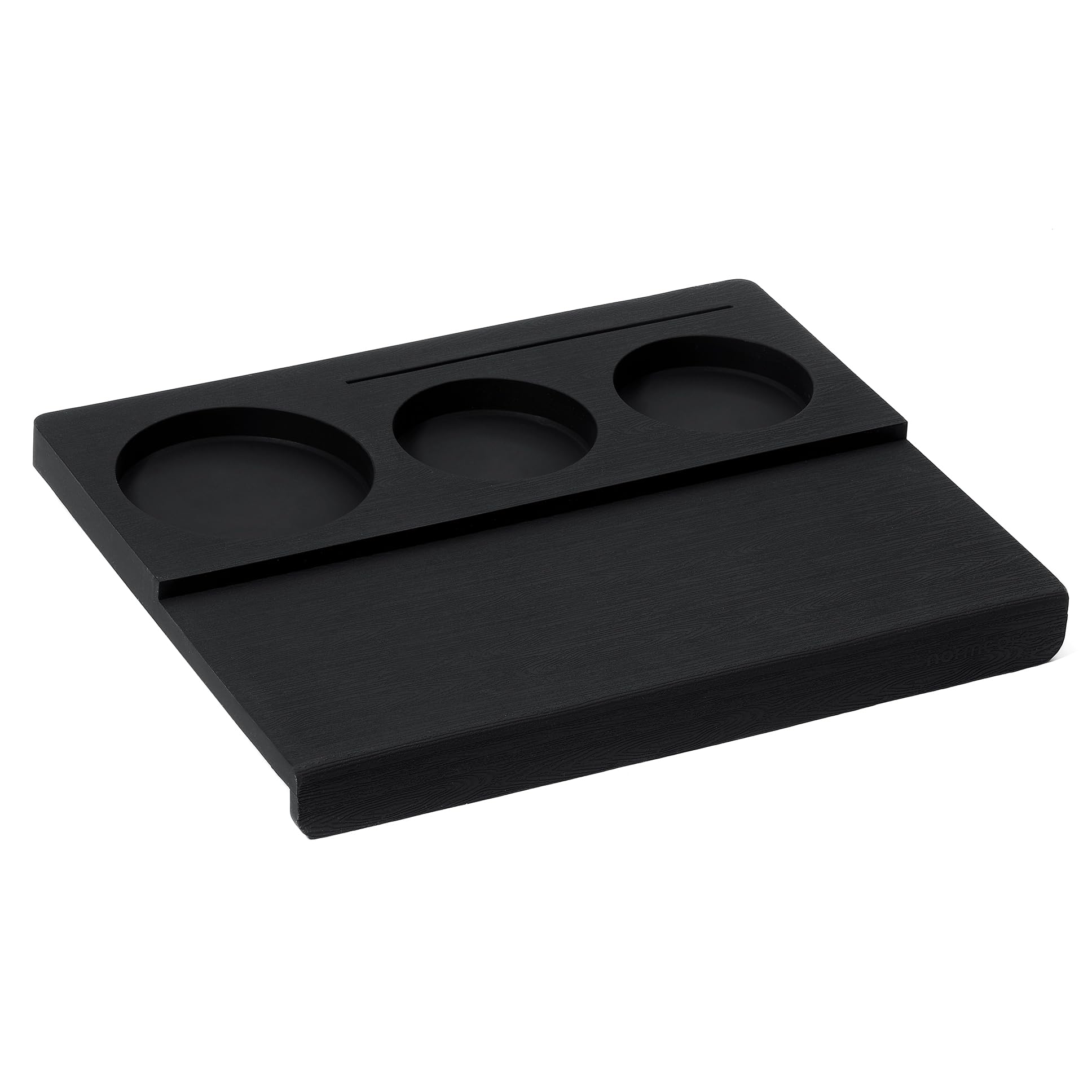 Normcore Espresso Tamping Station V3 corner mat supports organized workflow and quick tool access.