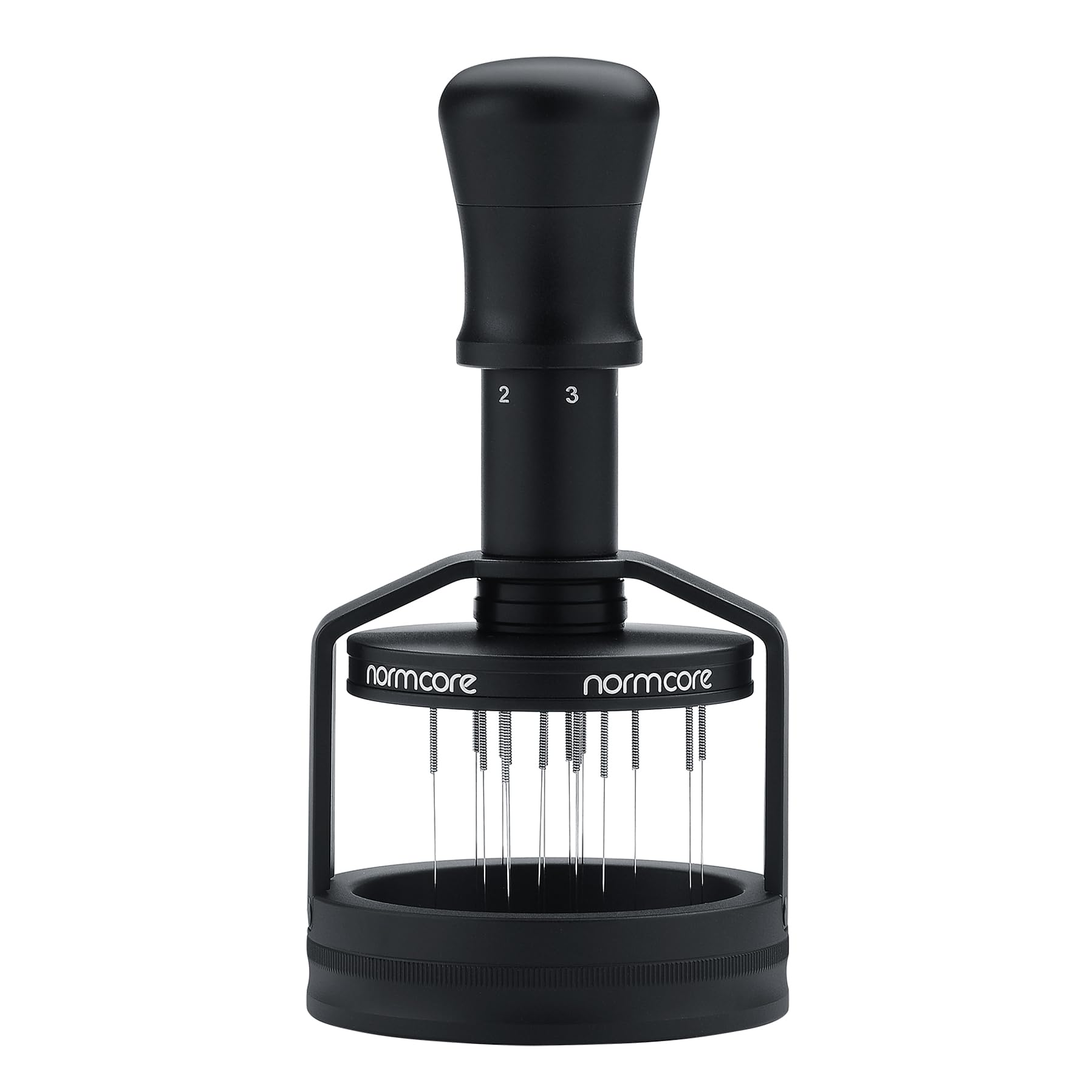 Normcore V3 magnetic base enables convenient storage on metal surfaces.