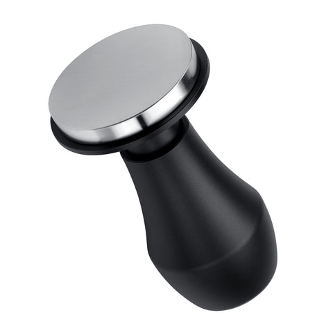 Normcore tamper with anodized handle for durable, comfortable grip.