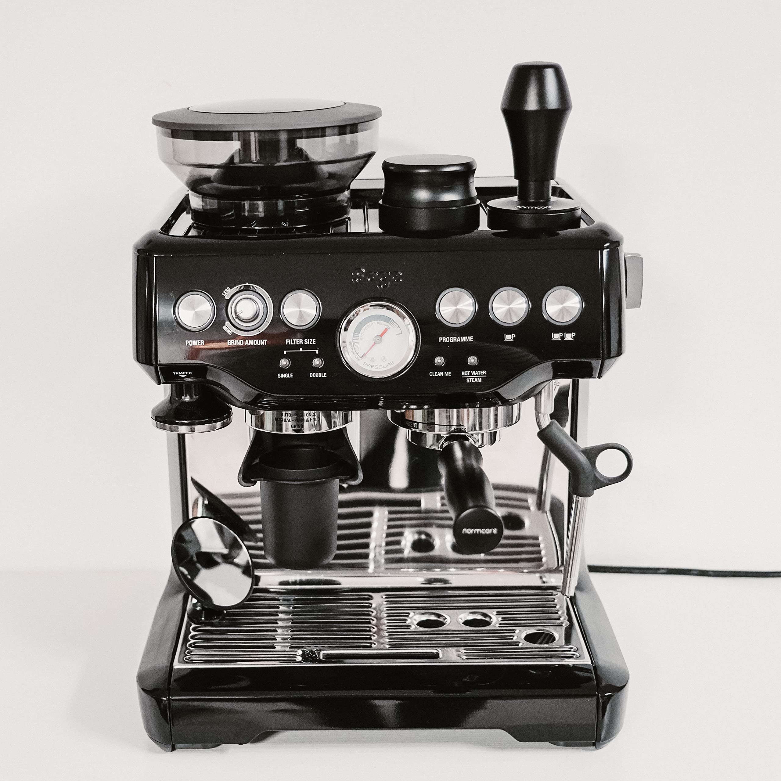 Normcore V4 30-lb spring provides firmer tamping pressure.