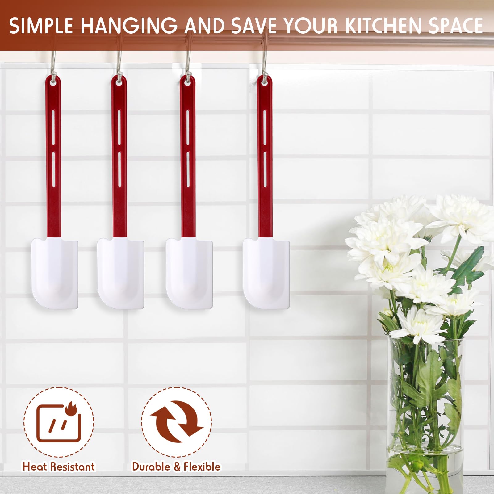 Norme dishwasher-safe spatulas shown for easy cleanup after cooking sessions.