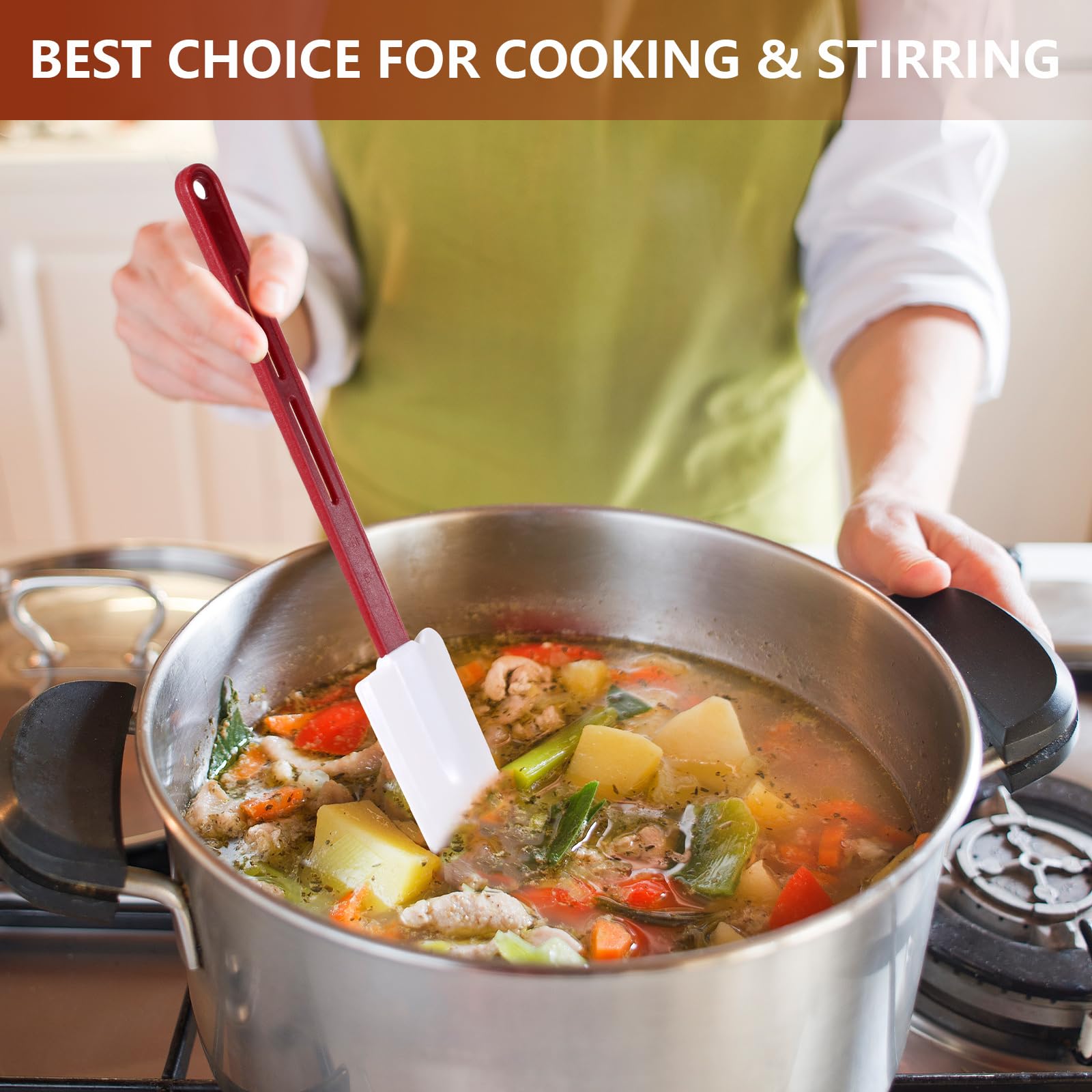 Norme spatula set ideal for mixing, scraping, and folding in bowls and pans.