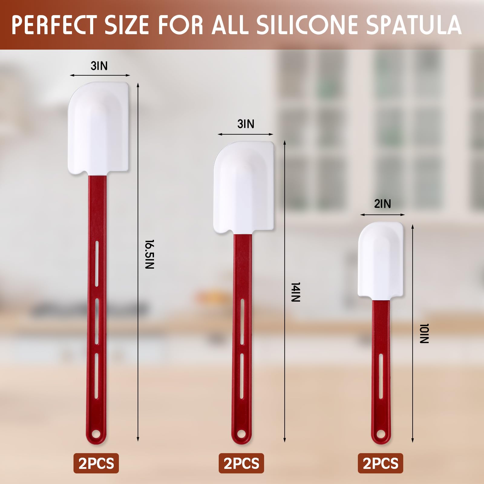 Norme 10-inch silicone spatula with sturdy design for tough mixing