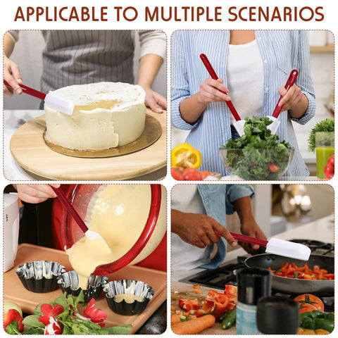 Norme spatula kitchen tool set ideal for cooking, baking, and stirring.