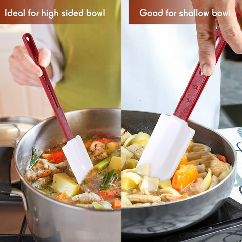Norme spatula two sizes enables versatile use from mixing to scraping.