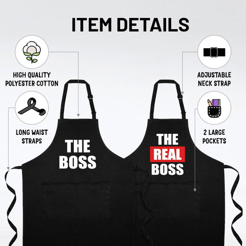Norpaz cook-together BBQ aprons ideal for outdoor grilling and parties.