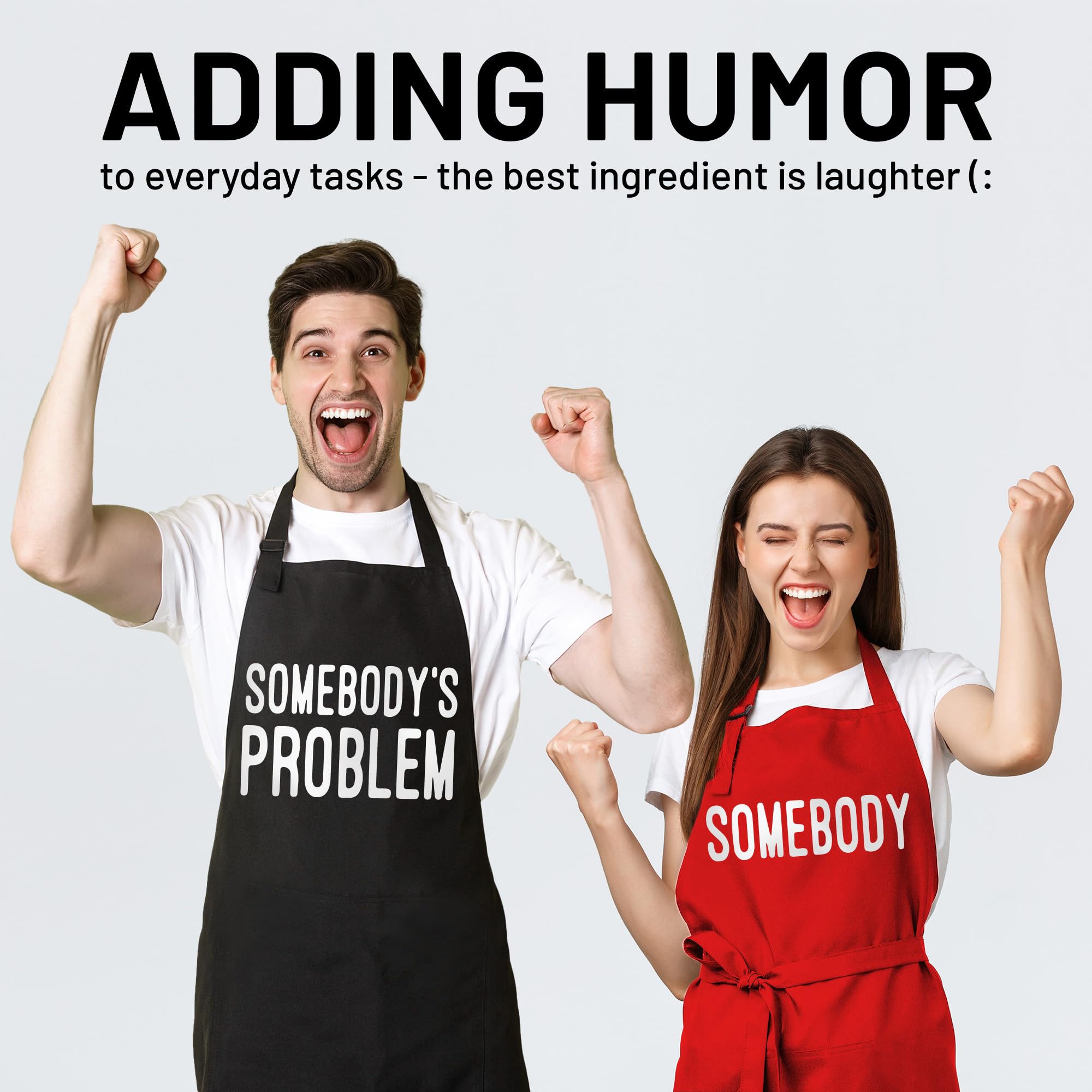 Norpaz funny couple aprons for her, perfect for baking together.