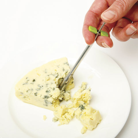 Norpro green-handled stuffer adds a vibrant look to prep stations.