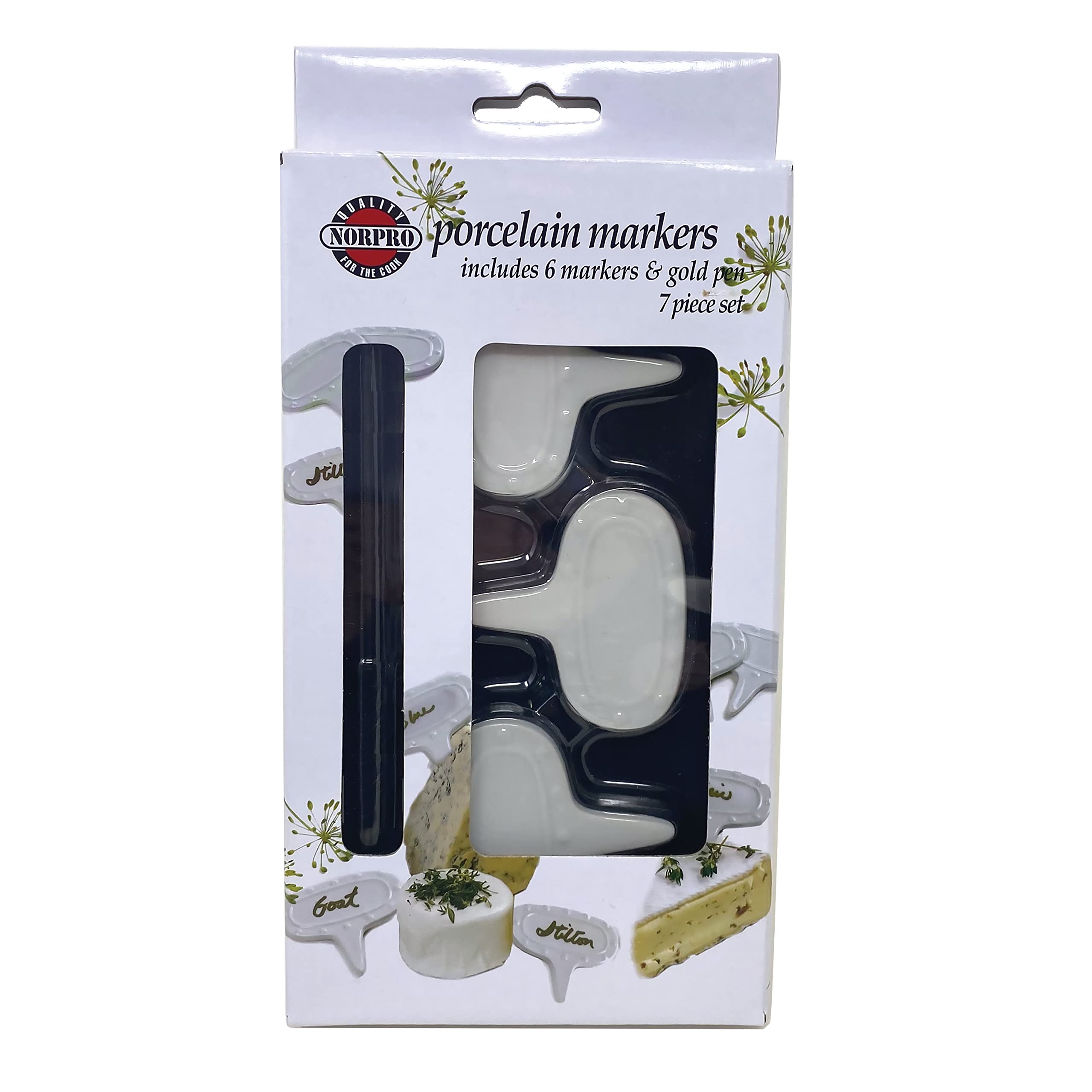 Norpro cheese-marker kit ready for stylish table labeling