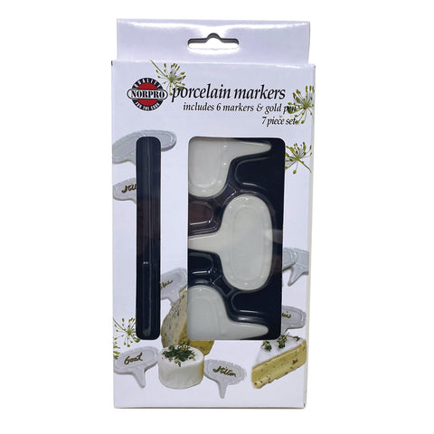 Norpro cheese-marker kit ready for stylish table labeling