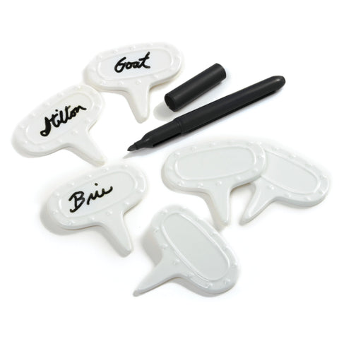 Norpro 347 cheese-marker set with porcelain markers for clear labeling