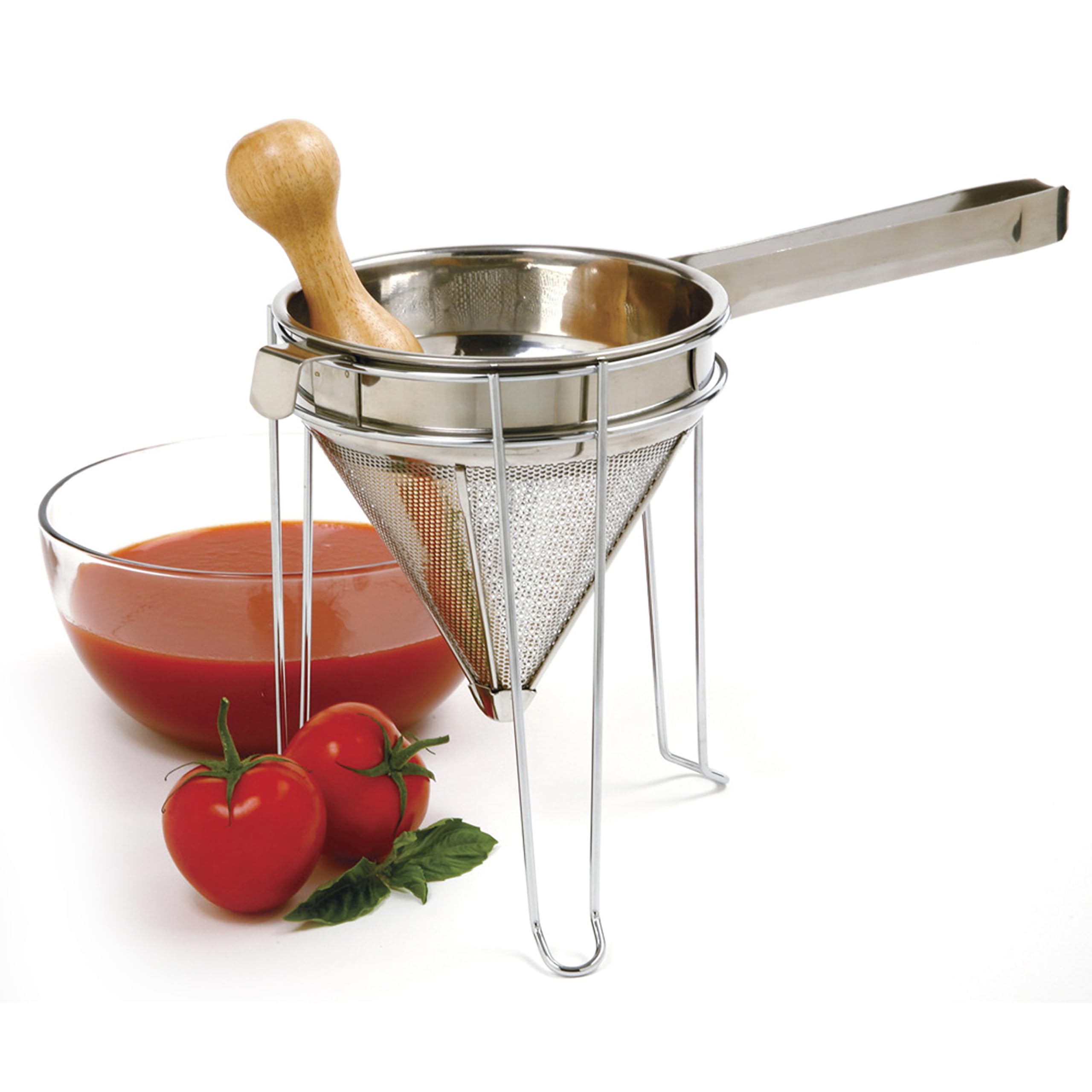 Norpro chromed steel stand fits 4 to 10 quart pots and bowls