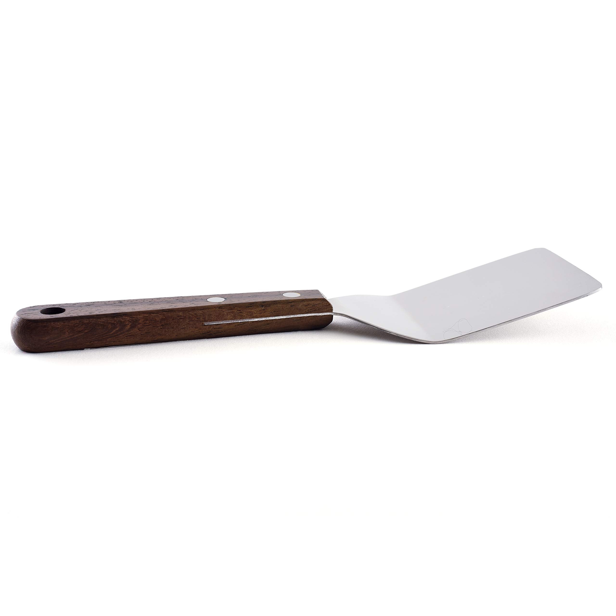 Norpro spatula wood handle detail offers comfortable grip