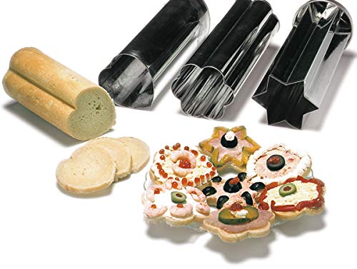 Norpro Canape Bread Mold 3-pack provides versatile shapes for entertaining.