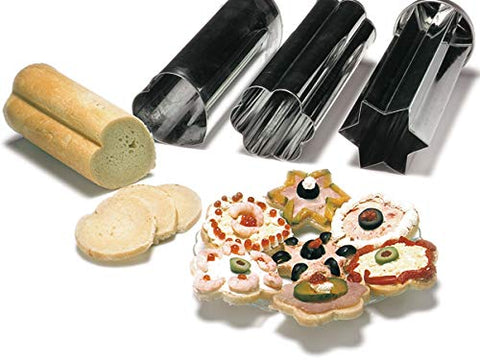 Norpro Canape Bread Mold 3-pack provides versatile shapes for entertaining.