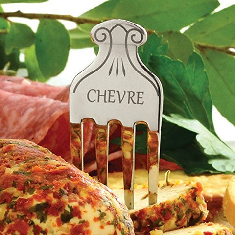 Norpro cheese marker set displayed on a serving tray for easy sampling.
